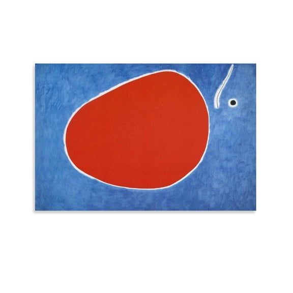Posters Painter Joan Miró The Flight of The Dragonfly in Front of The Sun Abstract Wall Art Picture Painting Print Artworks Decor 16x24inch(40x60cm)