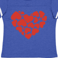 thumbnail image 4 of Inktastic Love, Hearts, Red Hearts, Valentine's Day Girls Toddler T-Shirt, 4 of 5