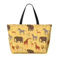 thumbnail image 2 of Fuzoiu Cute Animals Print Waterproof Beach Tote Bag for Women Girls with Zipper,Sandproof Pool Swim Bag,Large Capacity Beach Travel Bag for Pool Swim Travel Everyday, 2 of 7