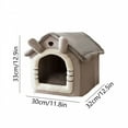 thumbnail image 2 of LAMIRO Cat Bed Cave Foldable Dog House Kennel Bed Mat for Small Medium Dogs Cats Winter Warm Chihuahua Cats Den Pet Products Basket Puppy Cave Sofa, 2 of 7