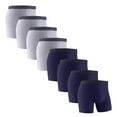thumbnail image 1 of Plebaso Mens Cotton Underwear Long Leg Boxer Sports Briefs for Men Breathable Everyday Boxers Multipack, 1 of 2