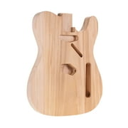 Muslady TL-T02 Unfinished Electric Guitar Body Sycamore Wood Blank Guitar Barrel for TELE Style Electric Guitars DIY Parts