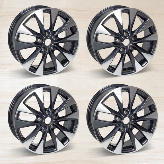 4-Pack 17" x 6.5" Wheel Rim Replacement Aluminum Alloy Rim for 2016-2019 Nissan Sentra 62730