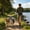 🌻Blue_Base#440, variant on No Pull Double Dog Leash with Elastic Bungee, Shock Absorbing Reflective Lead for Walking Two Medium to Large Dogs