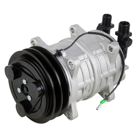 AC Compressor & 135mm Double V-Belt A/C Clutch Replaces Diesel Kiki TM-15 HD 488-45011 Tama Seltec Zexel Valeo - BuyAutoParts