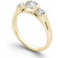 thumbnail image 2 of 1-1/4 Carat T.W. Diamond Half Bezel Set Three-Stone Engagement Ring in 14kt Yellow Gold, 2 of 5