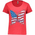 thumbnail image 3 of Inktastic Patriotic Butterfly Women's Plus Size T-Shirt, 3 of 5