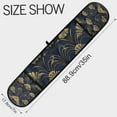 thumbnail image 3 of Yayeee Double Oven Mitt Kitchen Heat Resistant Baking 35" x7" Quilted Glove, Gold Art Pattern, 3 of 6