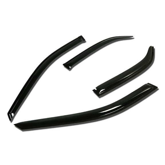 DNA Motoring WVS-051 For 1998 to 2002 Honda Accord 4DR CG 4pcs Window Vent Visor Deflector Rain Guard (Dark Smoke) 99 00 01