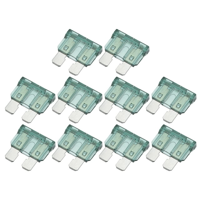 10uds Hoja Estilo Fusibles 1A Hoja Estilo Fusibles para Coche Barco Verde