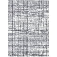 thumbnail image 2 of Hauteloom Anisha Living Room, Bedroom Area Rug - Contemporary - Plush Pile - White, Black - 5'3" x 7', 2 of 3