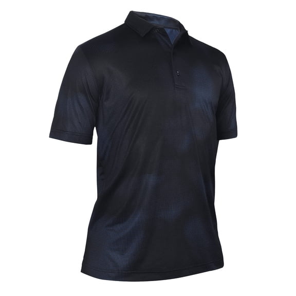 Monterey Club Men's Two Tone Dot Printed Golf Polo Shirt #1291