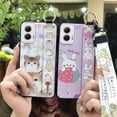 thumbnail image 5 of ABL-Phone Case For MOTO G Power 5G 2024, Wrist Strap Cute Silicone Durable Wristband Cartoon Protective Back Cover Kickstand Phone Holder Anti-knock Lanyard Fashion Design Ring Soft case, 5 of 9