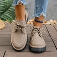 thumbnail image 2 of Wensltd Round Toe Chunky Heel Loafers for Women Fashion Shoes Trendy All Season Versatile Footwear, 2 of 9