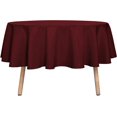 thumbnail image 2 of WYZZHY 6 Pack Round Tablecloth  120 Inch White  Stain &amp; Wrinkle Resistant  Polyester  Table Cover for Dining Table  Buffet Parties &amp; Camping, 2 of 7