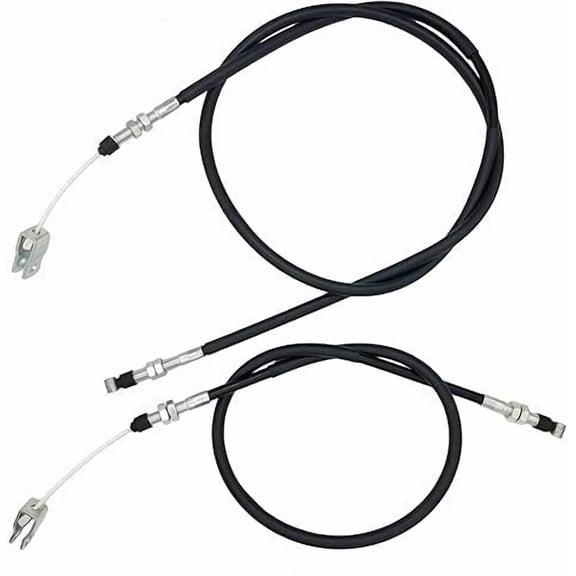 New Left & Right Rear Brake Cable For Kawasaki Mule 2500 2510 2520 3010 2020 4000 4010 KAF620 KAF620C KAF950A KAF620A KAF620B Replace 54005-1201 54005-1202