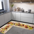 thumbnail image 2 of Fall Fruit Kitchen Rugs Set 2 Piece Vintage Farmhouse Decorative Rug Runner for Kitchen Low-Profile Floor Mats Decorations for Home Kitchen (17"x48"+17"x30"), 2 of 6