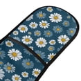 thumbnail image 4 of Yayeee Double Oven Mitt Kitchen Heat Resistant Baking 35" x7" Quilted Cotton Glove, Green Daisy Pattern, 4 of 6