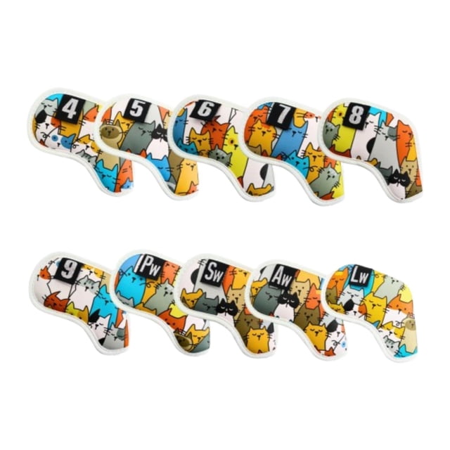 Juego de cubiertas de hierro para Golf, funda protectora de regalo para mujeres y hombres, equipo de entrenamiento de golfista, cubiertas para cabeza