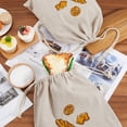 thumbnail image 4 of 2Pcs Bread Bags for DIY Homemade Bread Reusable Food Storage Washable Linen Bread Bags Bread Storage Bags with Drawstring Closure for DIY Sourdough Housewarming Wedding Gift, 4 of 6