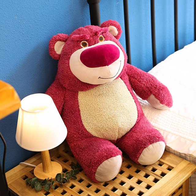 28-60cm Genuine Disney Toy Story Strawberry Bear Plush Toys with Strawberry Smell Stuffed Super Soft Kids Doll for Child Gifts zhangyuxiang LED