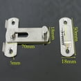 thumbnail image 3 of Stainless Steel Catch Latch Anti-theft Sliding Slide Lock Door Window Closet Metal Bolt Slide Lock, 3 of 6