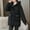 Black, variant on Women’s Thick Long Down Coat Hooded Warm Winter Down Puffer Parka Jacket Black L