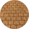 thumbnail image 1 of Ahgly Company Tapis Rond Lavable en Machine Intérieur Transitionnel Acajou Brun, 5 Pieds Rond, 1 of 7