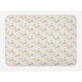 thumbnail image 1 of Butterfly Bath Mat, Repetitive Herbal Blossoms Dandelion Pattern on Plain Backdrop, Plush Bathroom Decor Mat with Non Slip Backing, 29.5" X 17.5", White Apricot, by Ambesonne, 1 of 2