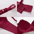 thumbnail image 5 of ZSQDM Womens Bras Bras For Women No Underwire Adjustable Bras Full Coverage Support Bralette Plus Size Everyday Bra Red XL, 5 of 6