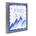 thumbnail image 3 of Stupell Industries Apres Ski in Blue Tones Gray Framed Floater Canvas Wall Art, design by Lucille Price, 3 of 9