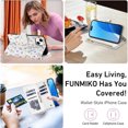 thumbnail image 4 of Tianyeda for iphone15 Case Wallet Card Holder Zipper Leather Flip Cover Crossbody Wrist Strap with Stand A2, 4 of 5