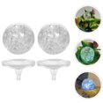 thumbnail image 4 of 2 juegos de esferas de cristal con soporte, decoración, adorno de bola agrietada transparente, bola decorativa artesanal, 4 of 4
