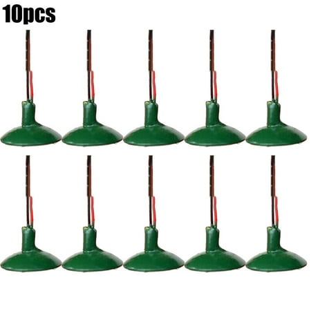 

Yannee 10 Pcs OO / HO Scale Street Light Model Wall Lamp Posts Led Ceiling Lamps Complete Painted Lights