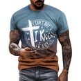 thumbnail image 1 of Playeras Hombre Deportivas Para Hombre Moda Casual Manga Corta Pulóver Camiseta Impresa Top, 1 of 5
