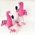 thumbnail image 4 of Dog Plush Toys, Flamingo Squeaky Chew Toy for Puppies and Small to Large Dogs, Interactive Teething Stuffed Toy, Soft Velvet Design for Indoor Play and Mental Stimulation, 4 of 6