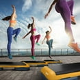 thumbnail image 4 of Yes4All Adjustable Aerobic Step Platform, 40 in x 16 in with 4 Risers, Yellow and Dark Blue, 4 of 8