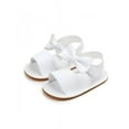 thumbnail image 2 of Lavaport Newborn Baby Girl Summer Sandals Anti-slip Prewalker Kids Soft Sole Crib Shoes 0-18M, 2 of 4