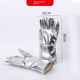 thumbnail image 5 of Guantes de Trabajos de soldadura de seguridad aluminizados resistentes al calor de alta temperatura guantes con aislamiento de papel de aluminio de 38cm/14,96", 5 of 5
