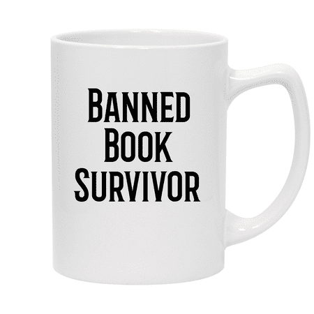 

Banned Book Survivor - 14oz Ceramic White Statesman Coffee Mug White