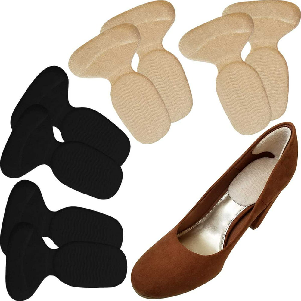 Chiroplax High Heel Cushion Inserts Pads 4 Pairs Suede Metatarsal Heel Liner Protector Grips 