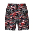 thumbnail image 4 of Lsque Mens Swim Trunks Red And Blue Cars Pattern - Bathing Suit Compression Liner - Beach Swim Shorts Swimwear - (S-3XL) - Stretch Quick Dry -XX-Large, 4 of 9