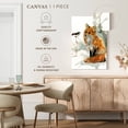 thumbnail image 5 of Elephant Stock Fox And Friend Wall Art - Vertical Canvas Wall Art - Living Room Wall Decor - Animal Canvas - White And Orange Decor By Carol Robinson - 16" x 24", 5 of 8