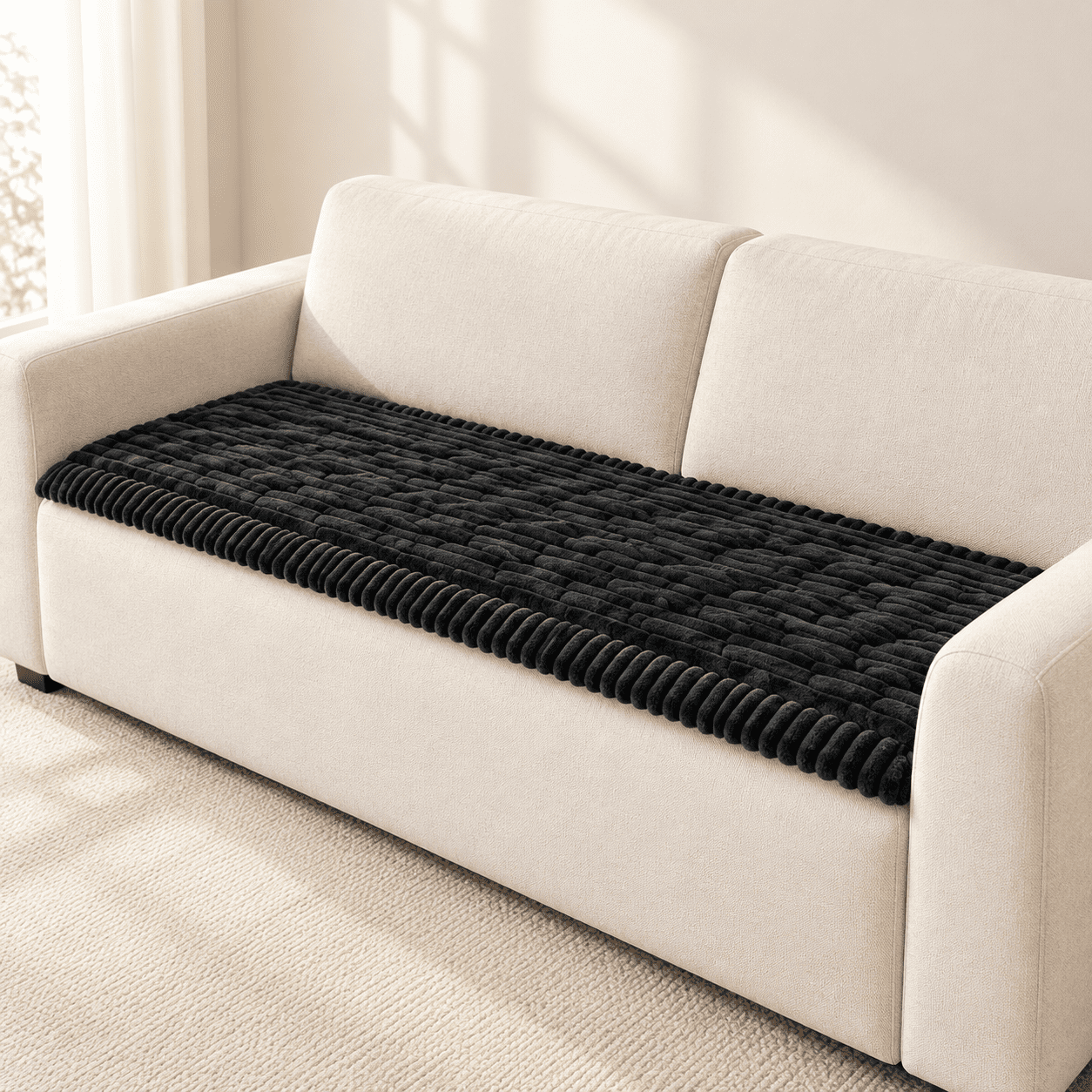 Black 27.6 X 47 Waterproof Non-Slip Pet Sofa & Chair Protector