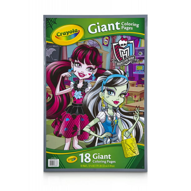 Crayola Monster High Giant Coloring Book 18 Pages To Color