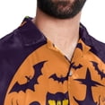 thumbnail image 5 of Halloween Font Men's Short Sleeve Hawaiian Shirt, Casual Printed Button Down Beach Tops, Summer Poplin Spread Collar Unisex Button Down Shirts, 5 of 6