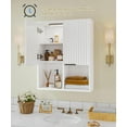 thumbnail image 4 of NEW Decorative Wall Cabinet with Motion Sensor LED and Adjustable Shelf for Bathroom ,Kitchen,Study (White), 4 of 9