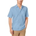 thumbnail image 2 of Camisa básica con Botones y bolsillo CubAvera para hombre azul XX-Large, 2 of 2