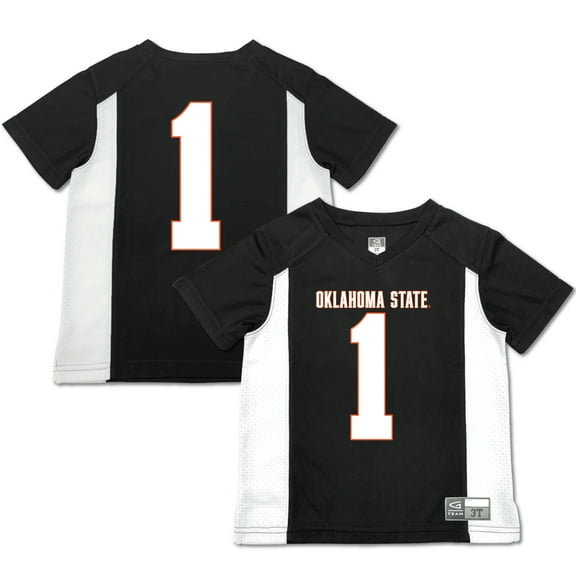 Toddler Garb #1 Black Oklahoma State Cowboys Football Jersey