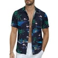 thumbnail image 5 of Iceglad Men's Hawaiian Shirt Short Sleeve Casual Button Down Shirt for Men Printed Summer Beach Shirt, 5 of 5